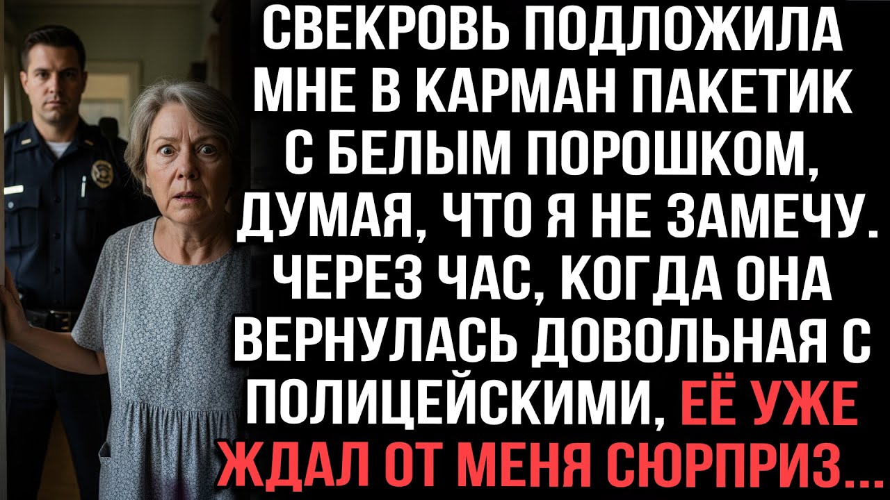 Свекровь подложила мне порошок и привела полицию, но я успела её переиграть...