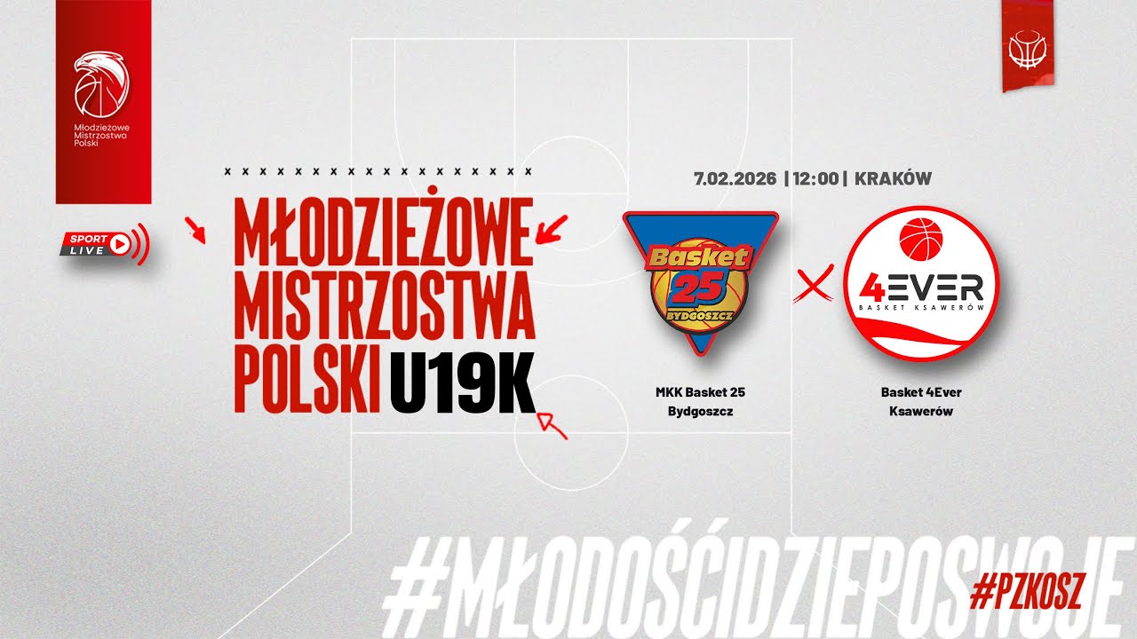 MKK Basket 25 Bydgoszcz - Basket 4Ever Ksawer&oacute;w (1/2 MMP U19K)