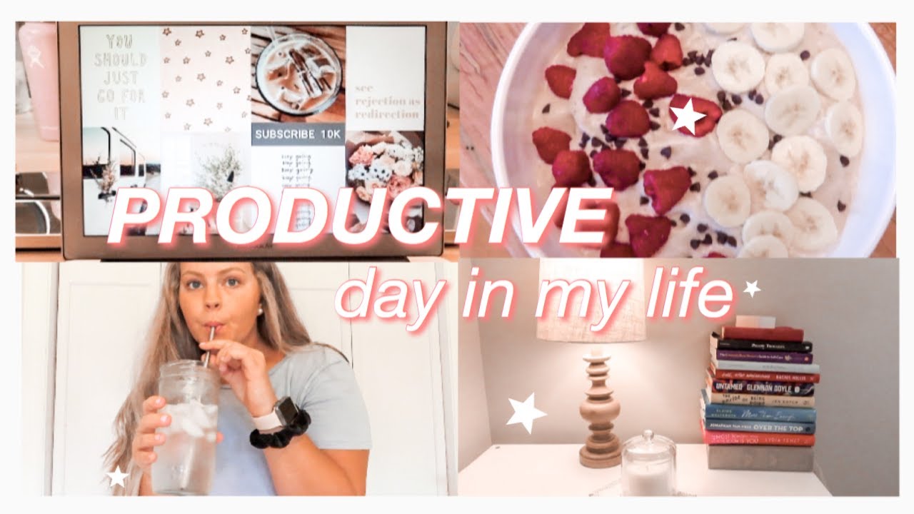 PRODUCTIVE DAY IN MY LIFE AT HOME 🌿  | coffee + breakfast, workouts, clean with me