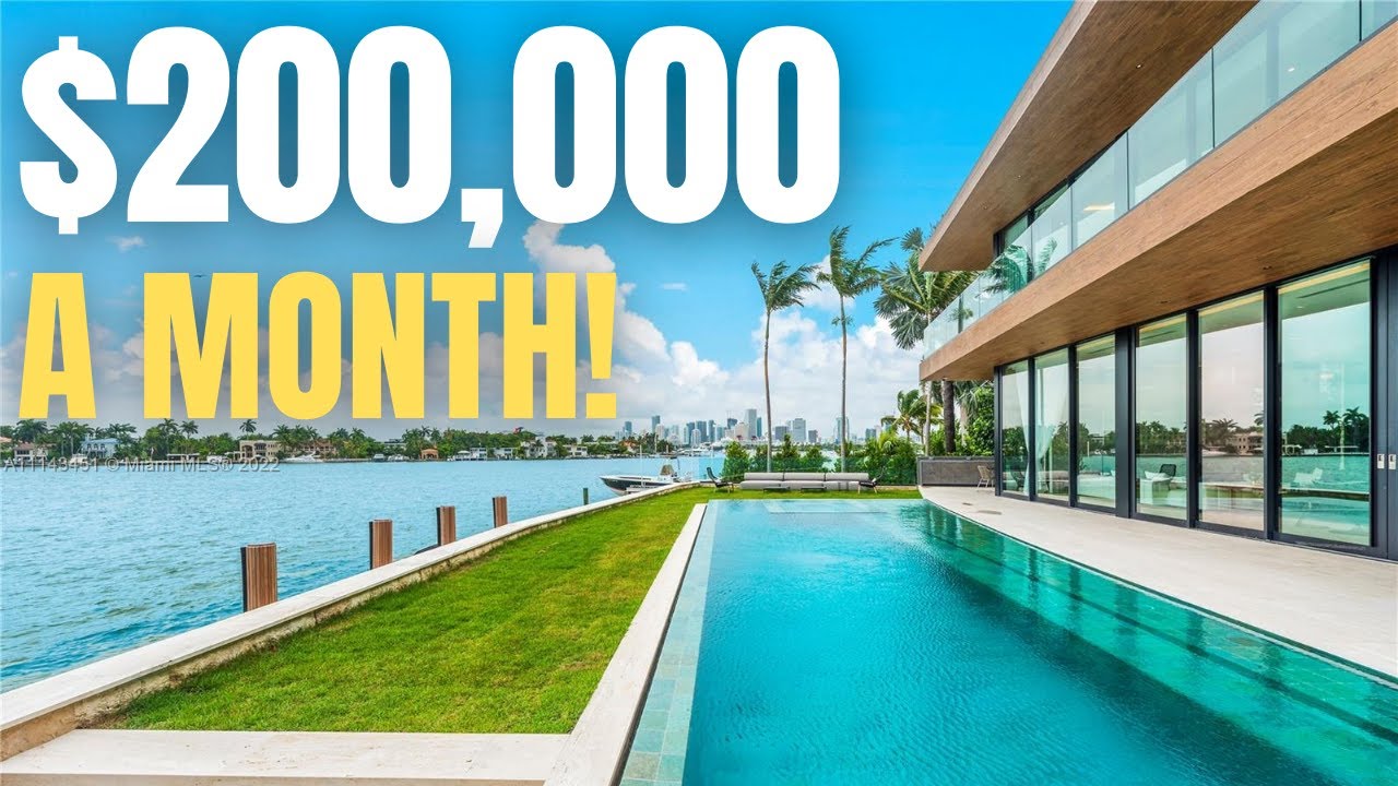 THE MIAMI BEACH MEGA MANSION THAT COSTS $200,000 A MONTH TO RENT!