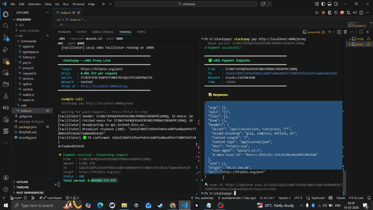 Stackspay - Monetize your terminal in 30 seconds 