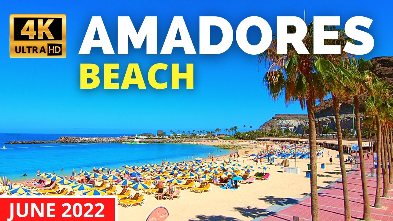 AMADORES Beach Gran Canaria Walk 🔴 June 2022 | Riu Vistamar to Gloria Palace Royal