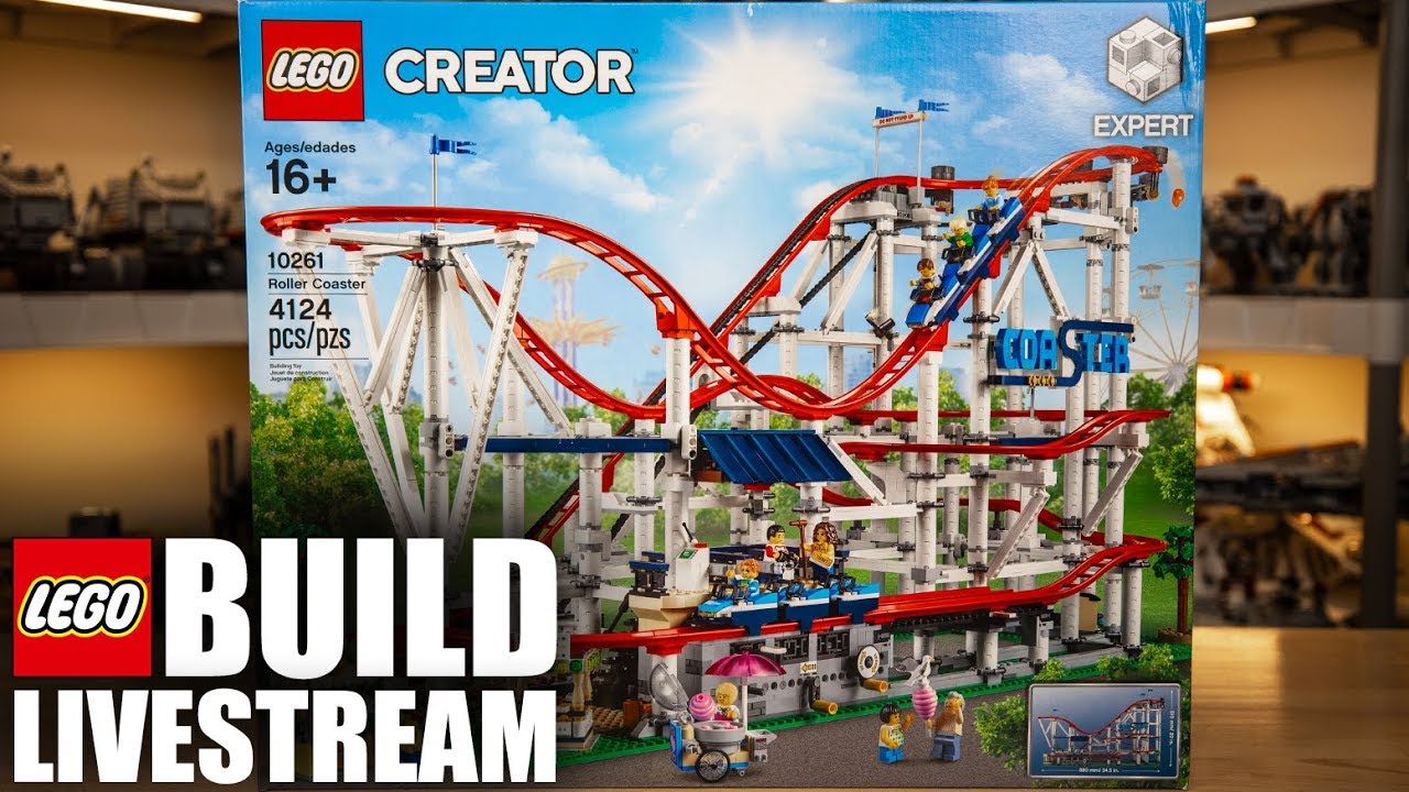 LEGO 8-Hour Roller Coaster Build Livestream! (Ep 26) - 10261