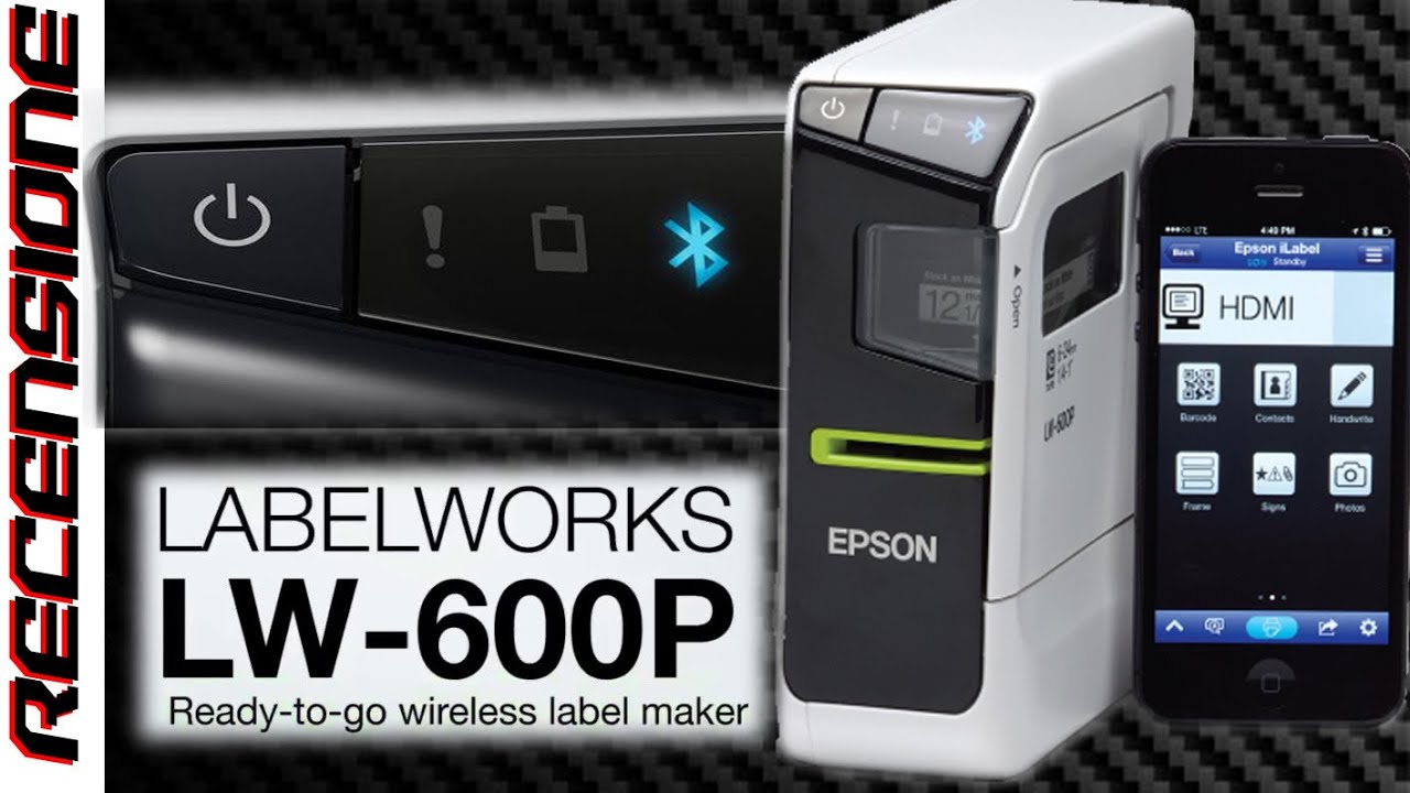 Etichette smart per tutti ! RECENSIONE Epson LW-600P Bluetooth iOS Android