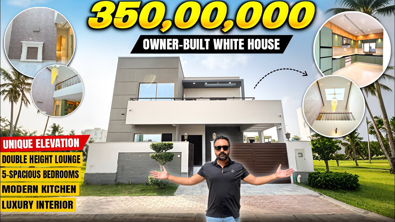 Ultra-LUXURIÖUS  OWNER-BUILT Double-Height Lounge 272-Sq Yards Villa In Bahria Town Karachi
