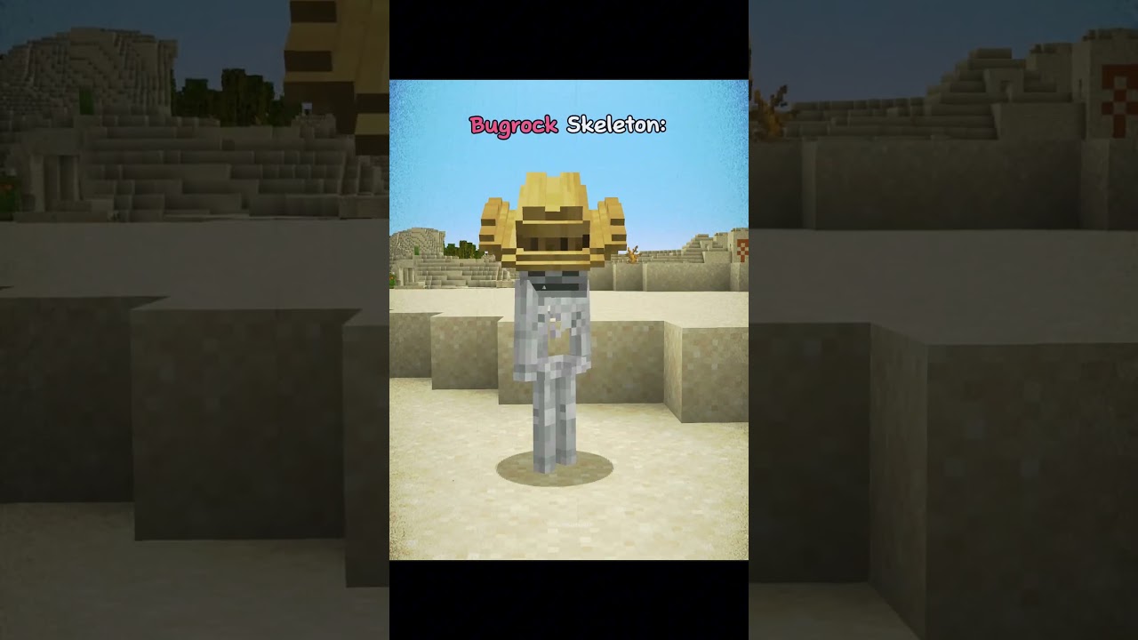 Minecraft Java and Bugrock Skeleton Moment
