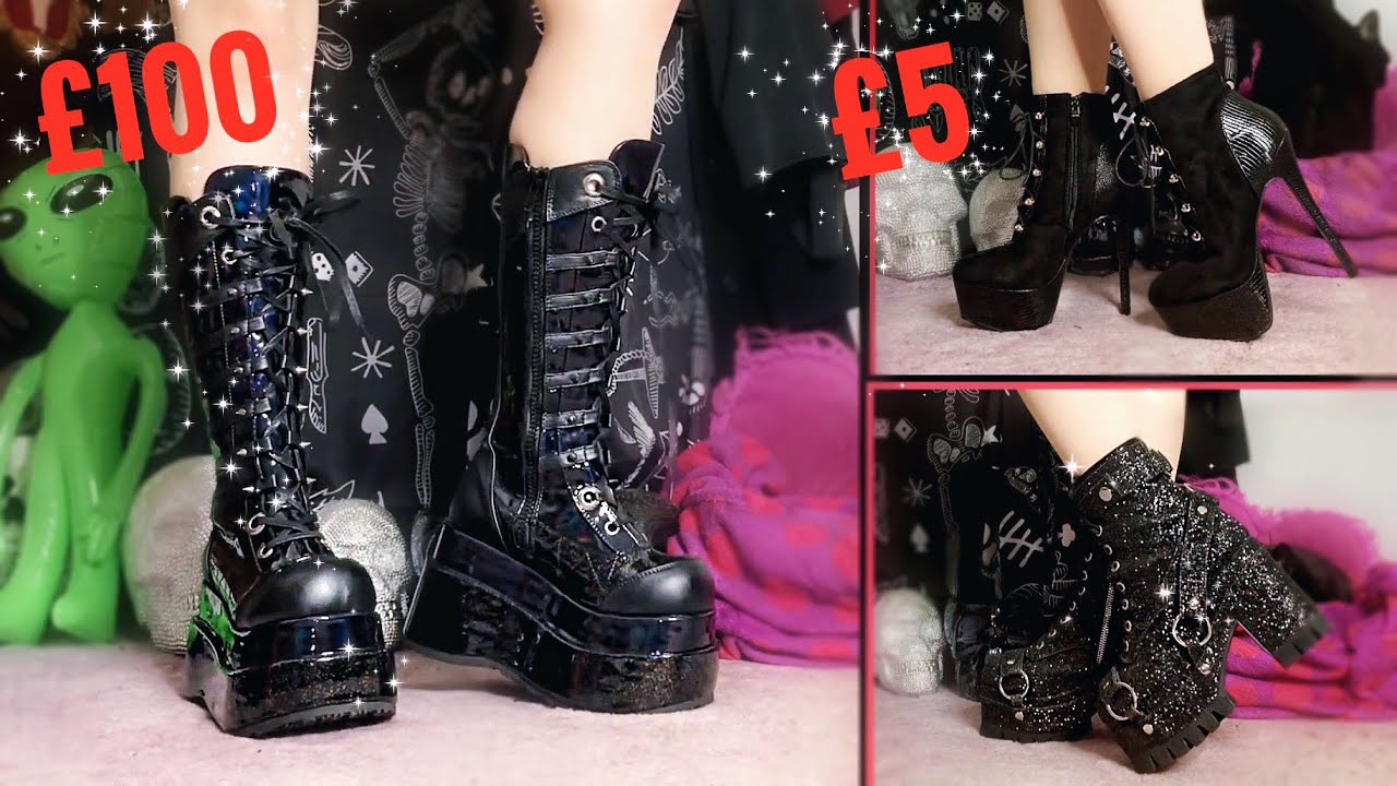 Goth/Alternative Shoe Collection & Try On 2019