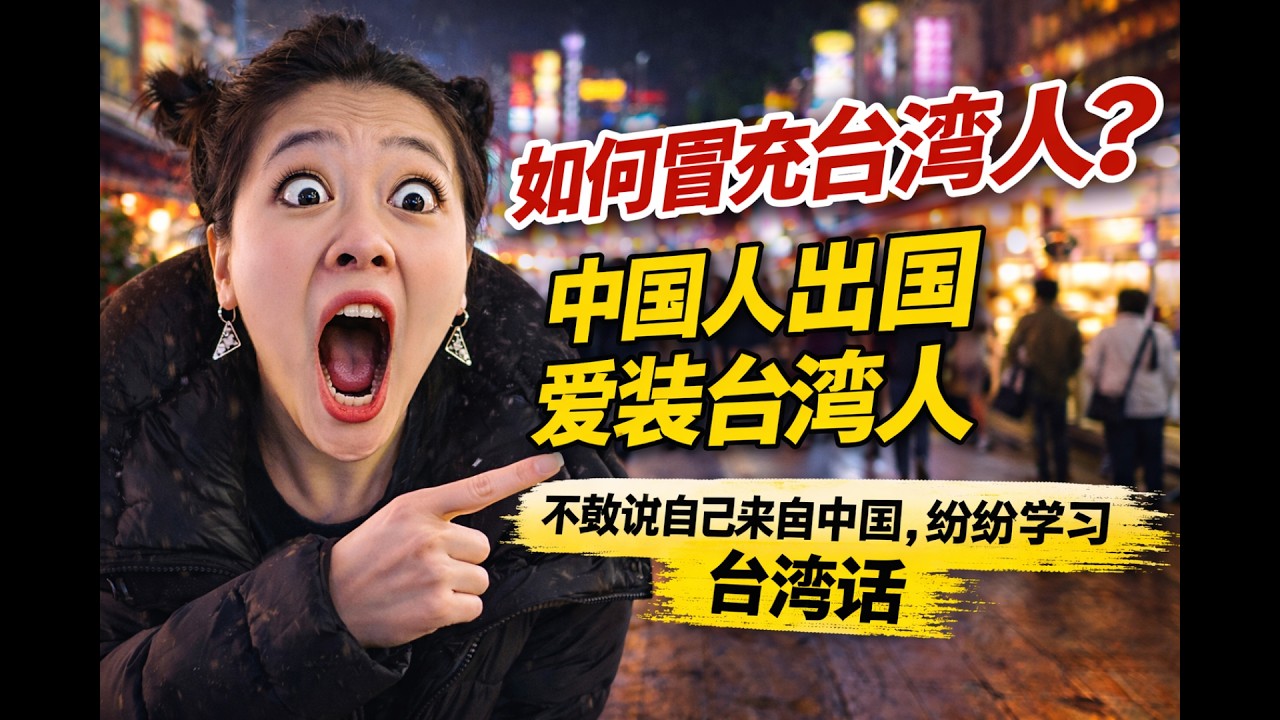 炸裂！為什麼中國人出國愛裝台灣人？不敢承認來自中國，台灣成了他們的首選