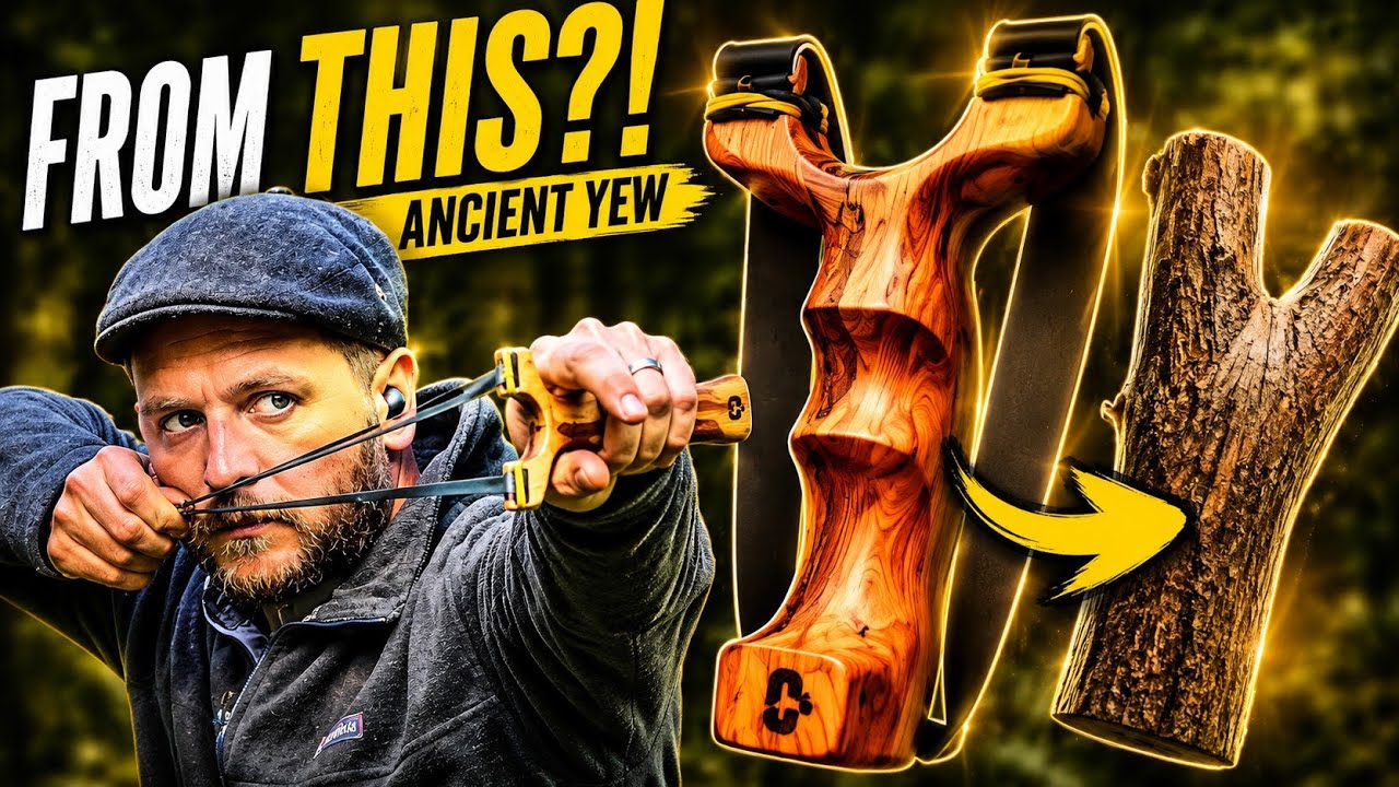 From Tree Branch to Powerful Yew Slingshot