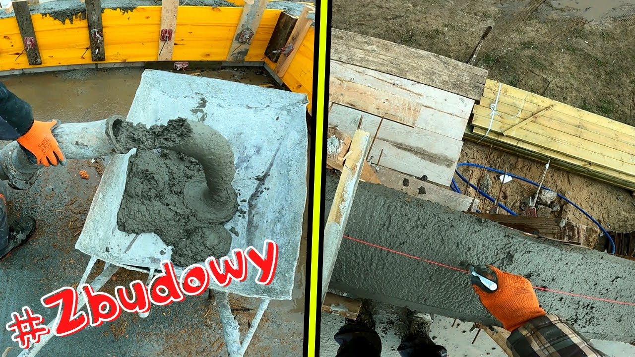 Jak obsadzić kotwy murłaty pod sznurek.Betonowanie pancernego szalunku.