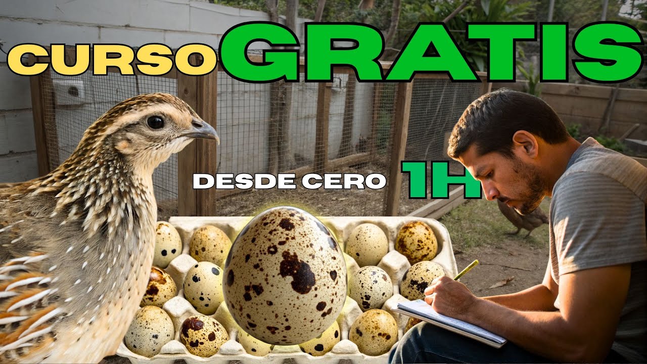 Curso GRATIS de Codornices Completo: Aprende Fácil y en CASA