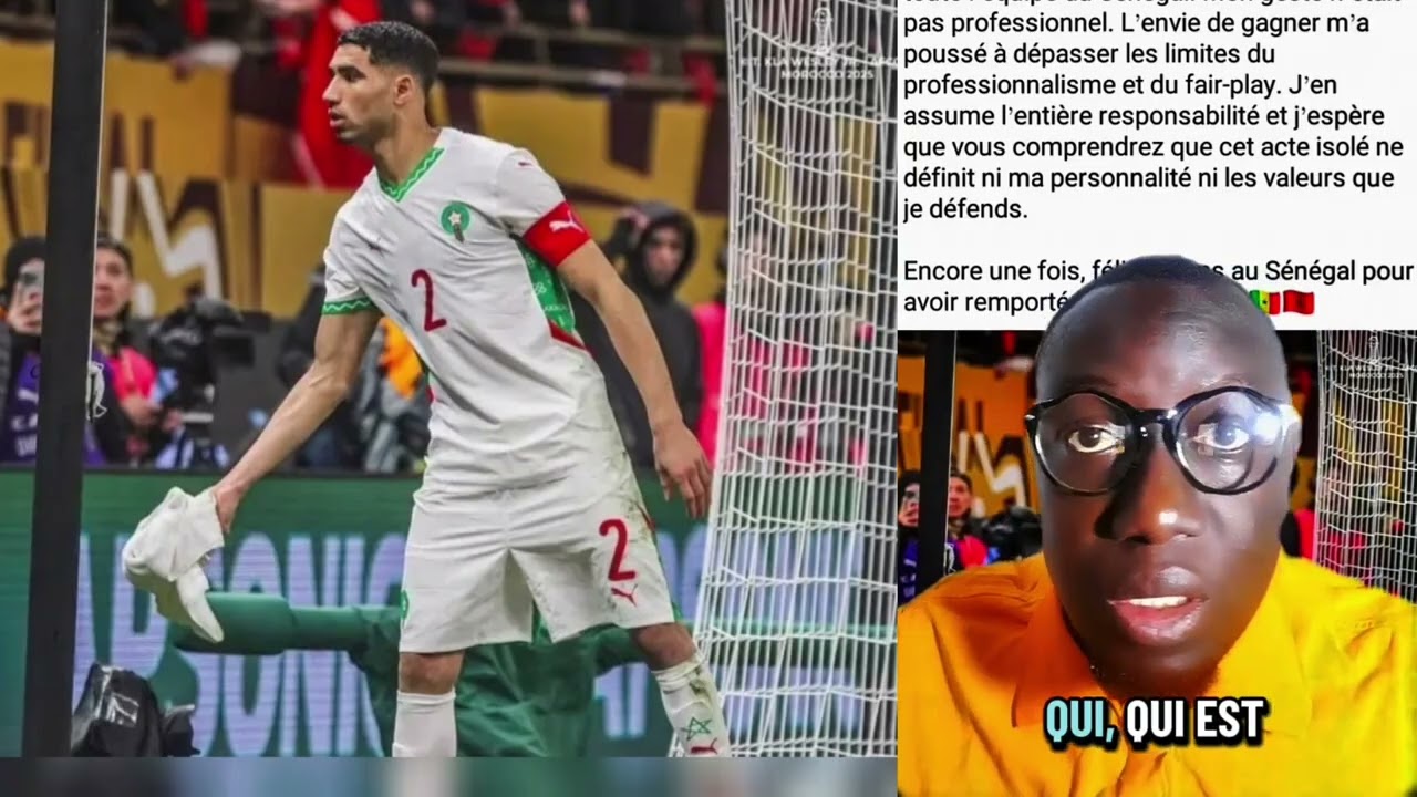 ARTES ET INFOS:HAKIMI PRÉSENTE SES EXCUSES MAIS LES SÉNÉGALAIS SONT PERSÉCUTÉS ET ENSANGLANTÉS 