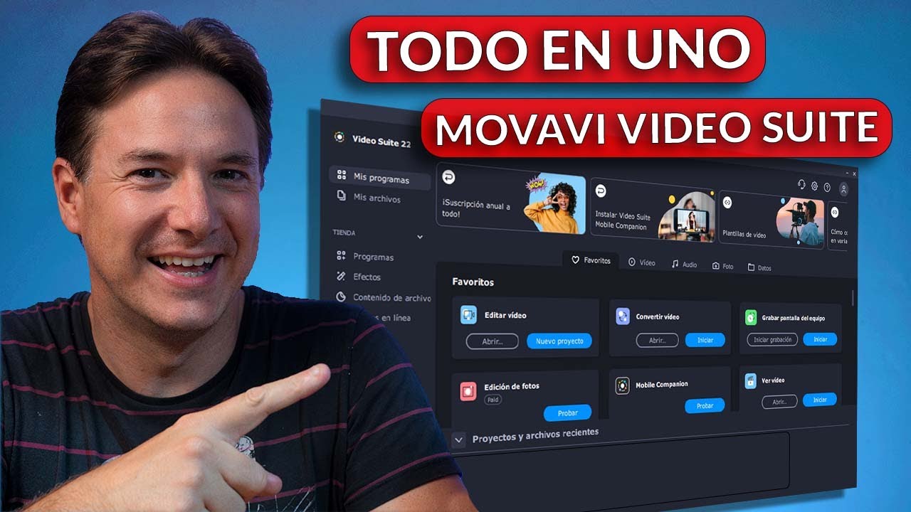 🔴 EDITOR de VIDEOS para Pc de (Bajos Recursos) - MOVAVI VIDEO SUITE 22