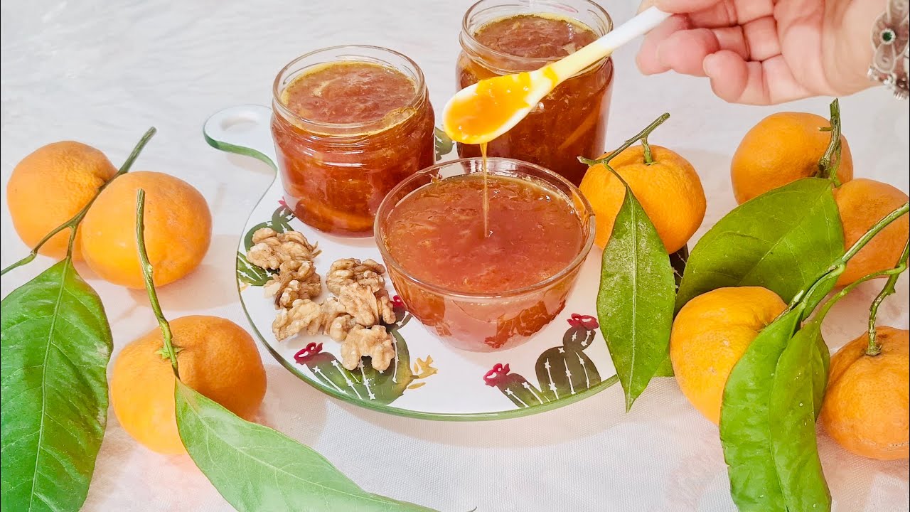 MANDALİNA REÇELİ TARİFİ 🍊MIS GIBI KOKUYOR / KOLAY VE NEFIS TARIFLER 🍊￼
