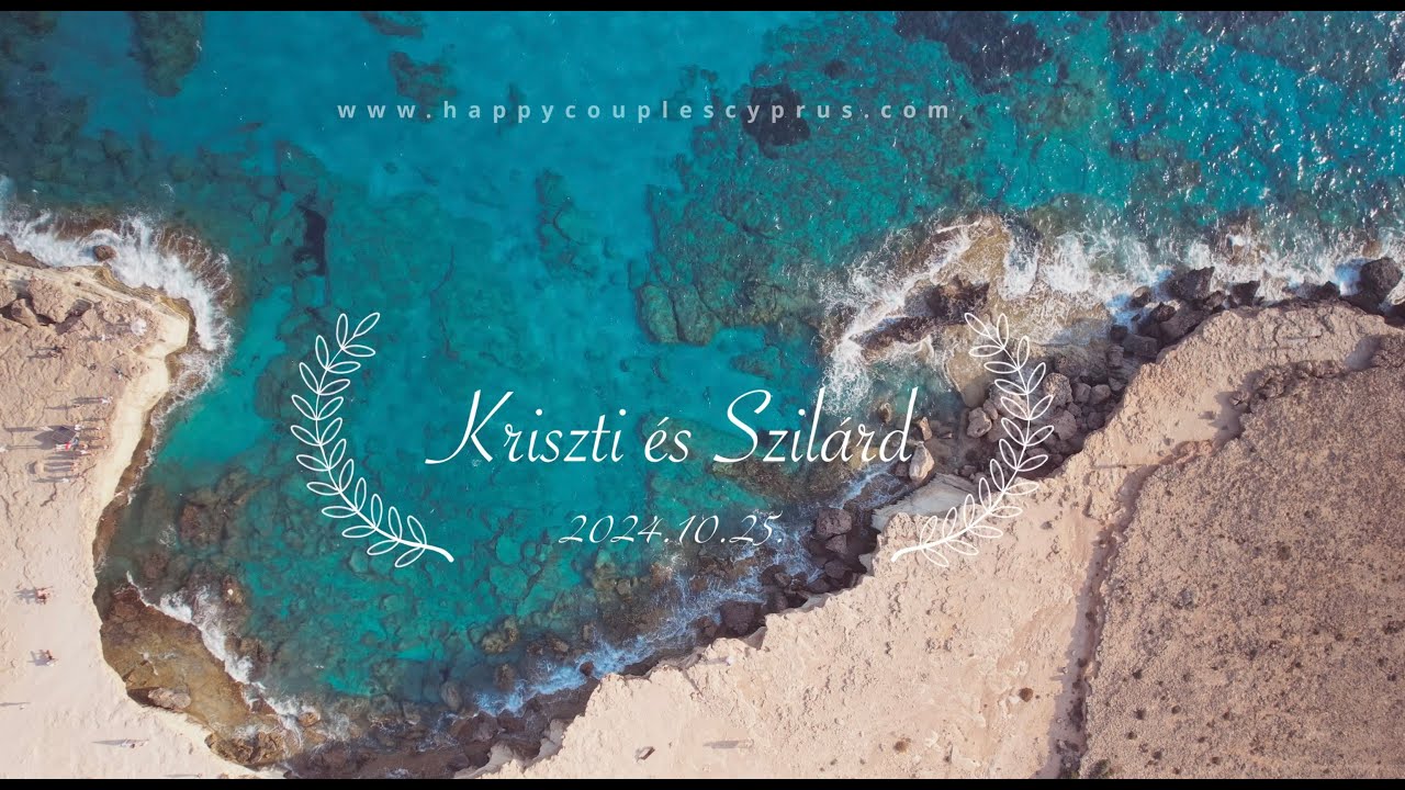Kriszti és Szilárd - Esküvő Cipruson Happy Couples at Sirenes Beach