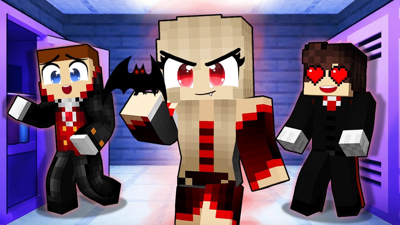 VAMPİR OKULUNDAKİ BÜTÜN ERKEKLER BERCA'ya AŞIK OLDU! - 😨 Minecraft