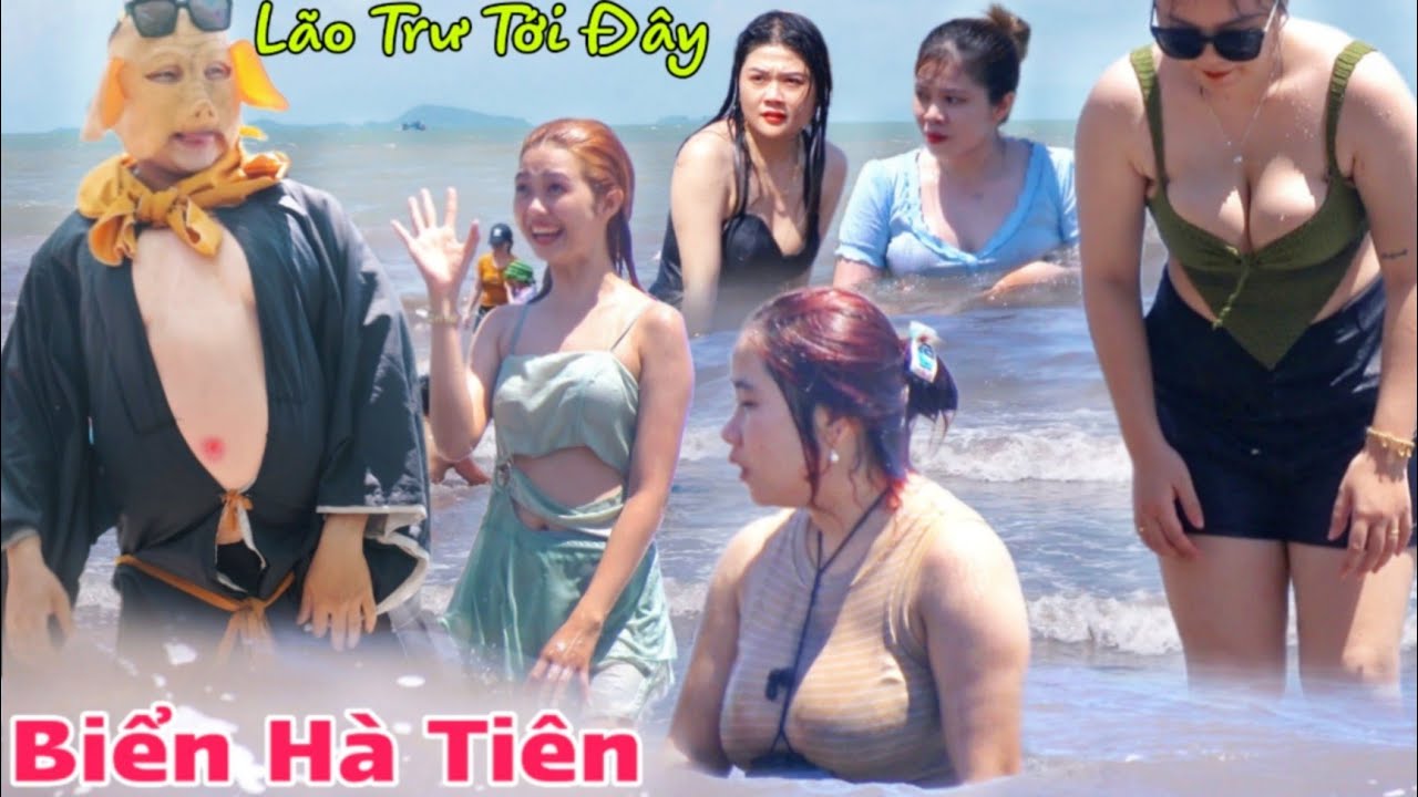 Quá Vui Trư Bát Giới ra biển quẩy Ở Bãi Tắm Mũi Nai Hà Tiên Kiên Giang