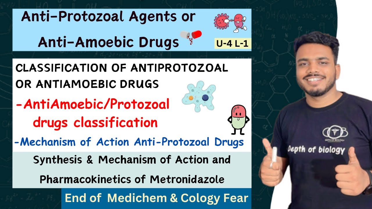 Anti protozoal Agents || Anti Amoebic drugs || Classification of Anti protozoal agents