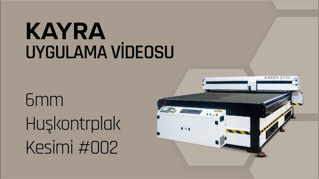Kayra Ahşap ve Pleksi Lazer Kesim Makinesi ile 6mm Huşkontrplak Kesimi