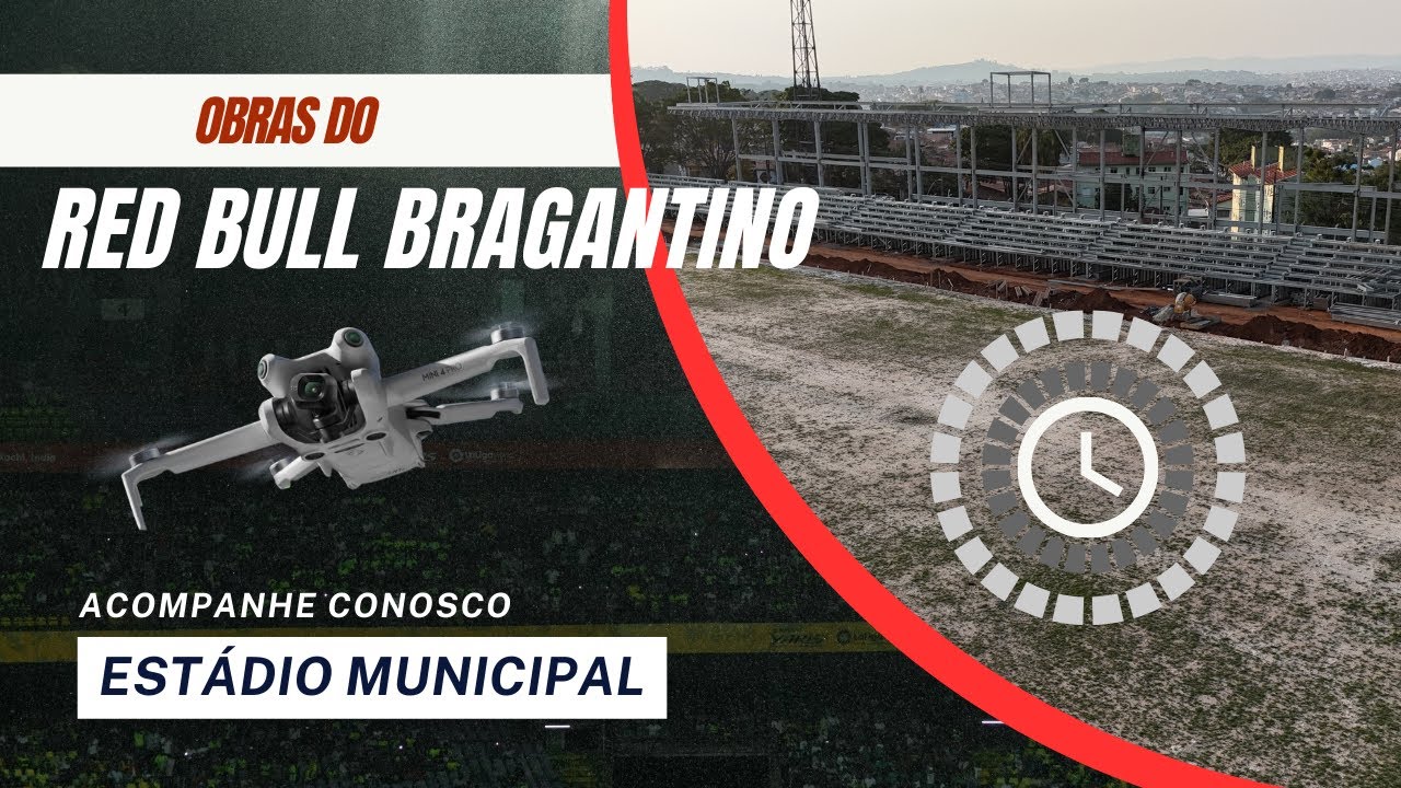 Atualização do andamento das obras do Red Bull Bragantino no Estádio Municipal!