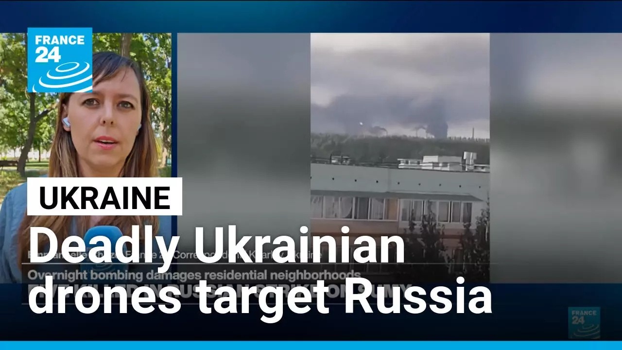 Ukraine drone strike on Russian oil-refining city kills 12 people &bull; FRANCE 24 English