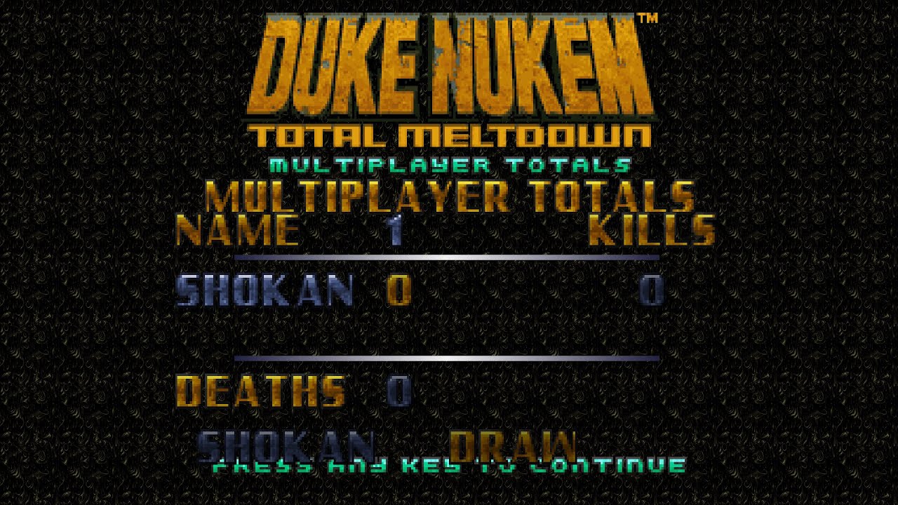 Duke Nukem Total Meltdown Multiplayer Eduke32 Demonstration Cooperativo & Deathmatch PC