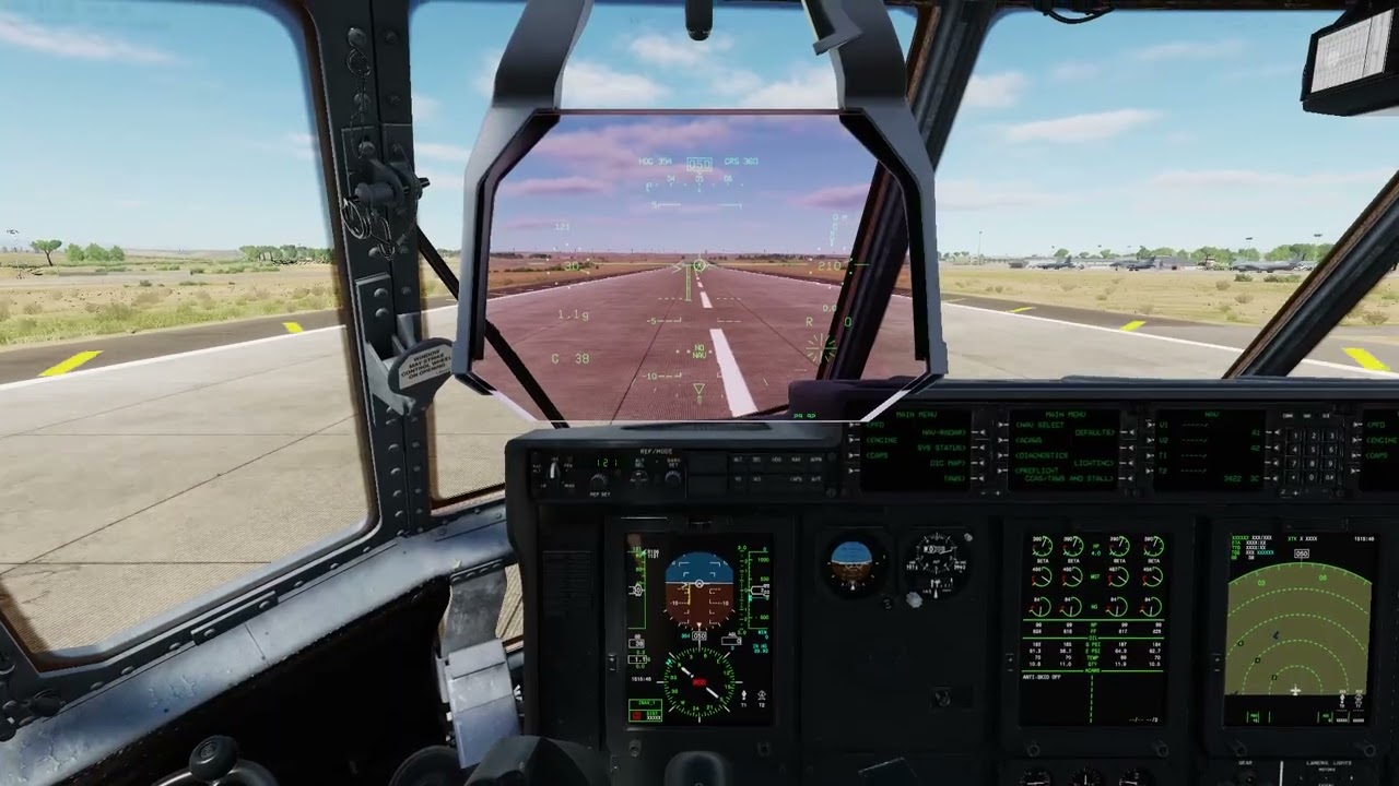 DCS Virtual Incirlik RIAT in cockpit RAF C-130J Arrival