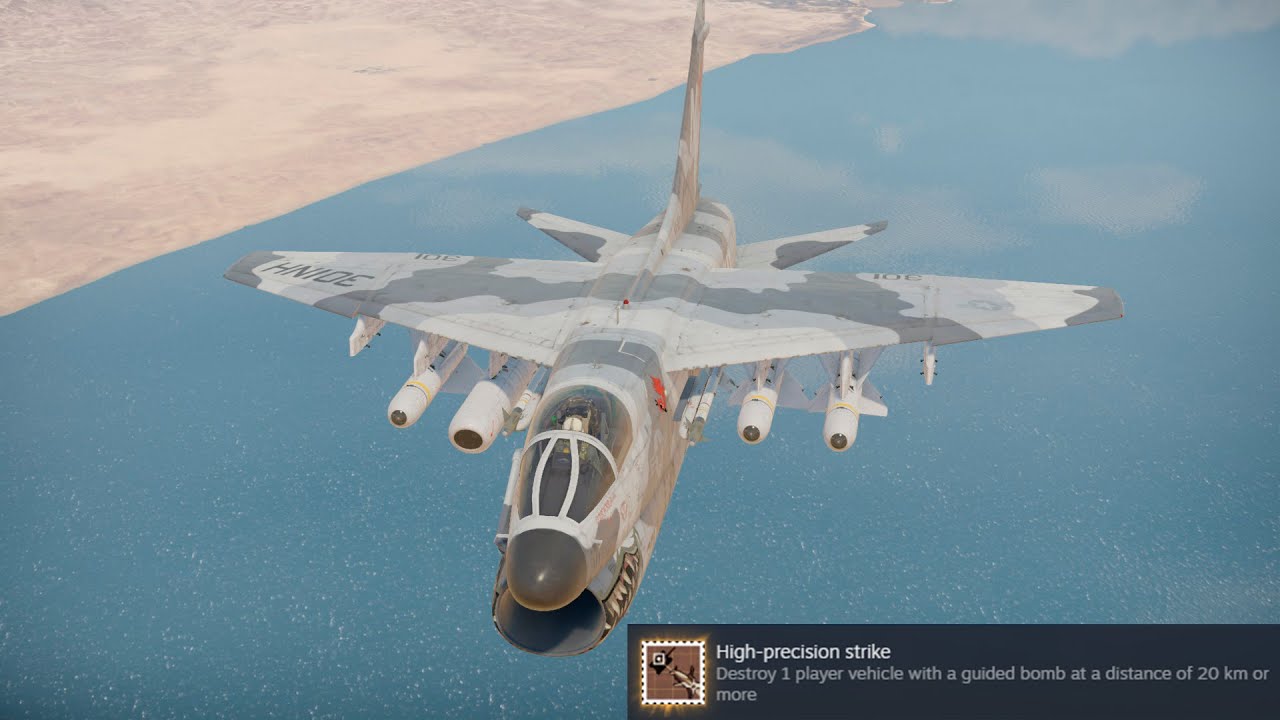 High-Precision Strike | 20+km GBU with A-7E | war thunder grb