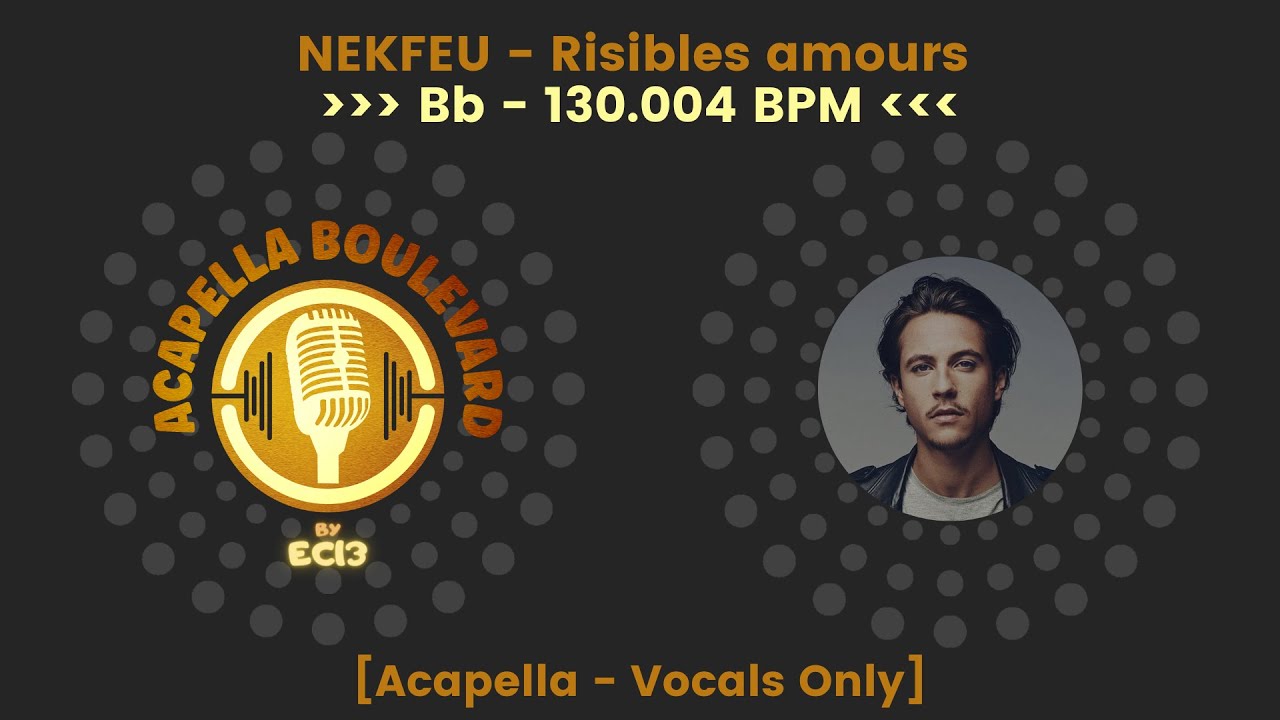 NEKFEU - Risibles amours || [Acapella - Vocals Only] || [130.004 BPM - Bb] || by EC13
