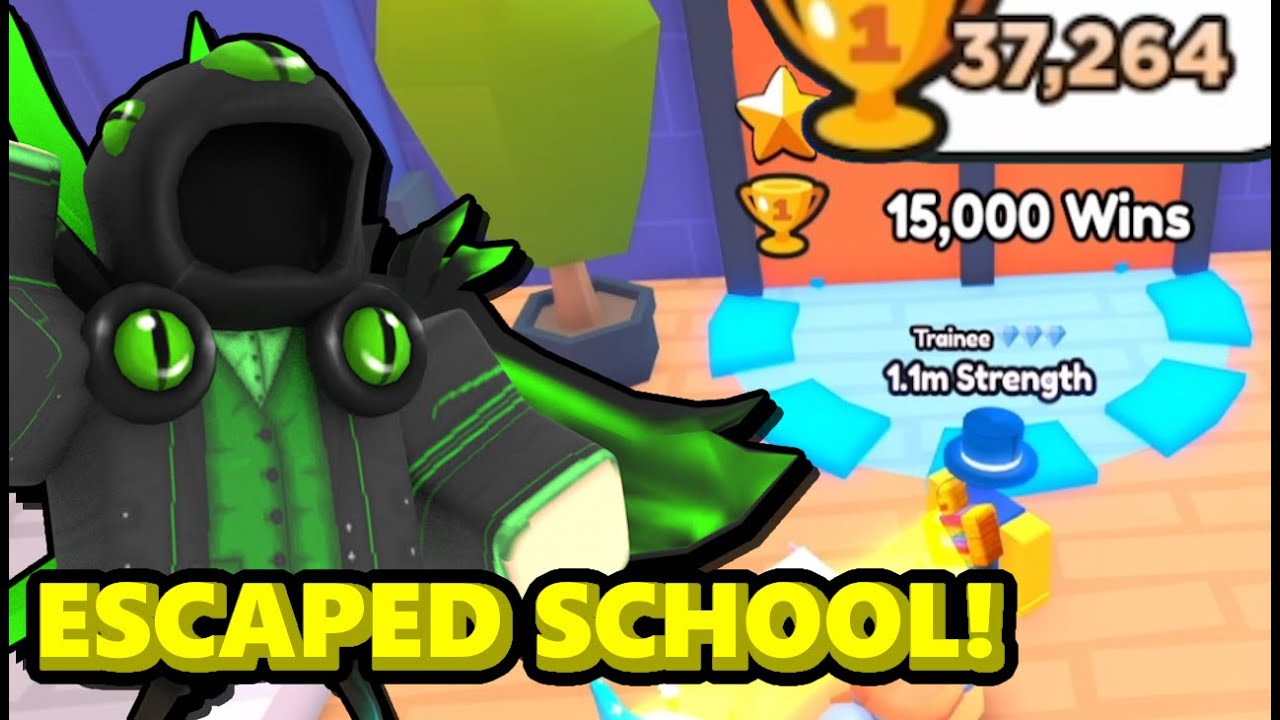 I Escaped School In Arm Wrestle Simulator Roblox
