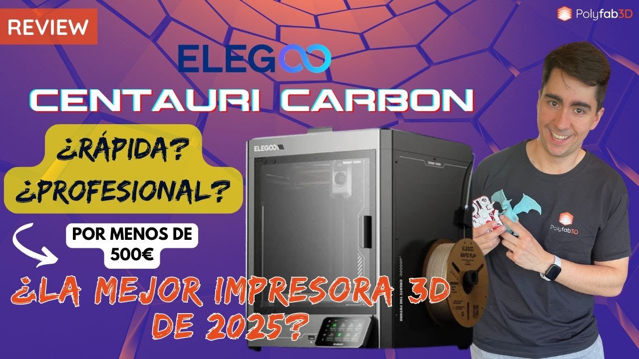 Elegoo Centaruri Carbon, Lo mejor de Elegoo hasta el momento. ¿Mejor que Bambu Lab P1X Carbon?