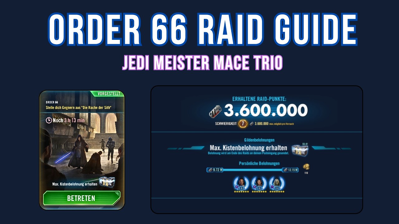 Order 66 Guide - JMMW Trio 3,6 Mio. - Mods & Strategie - Deutsch