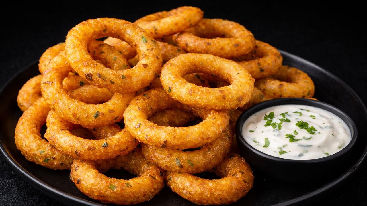 Ihr habt 2 Kartoffeln? Macht daraus in nur 15 Minuten knusprige Kartoffelringe! 🥔✨