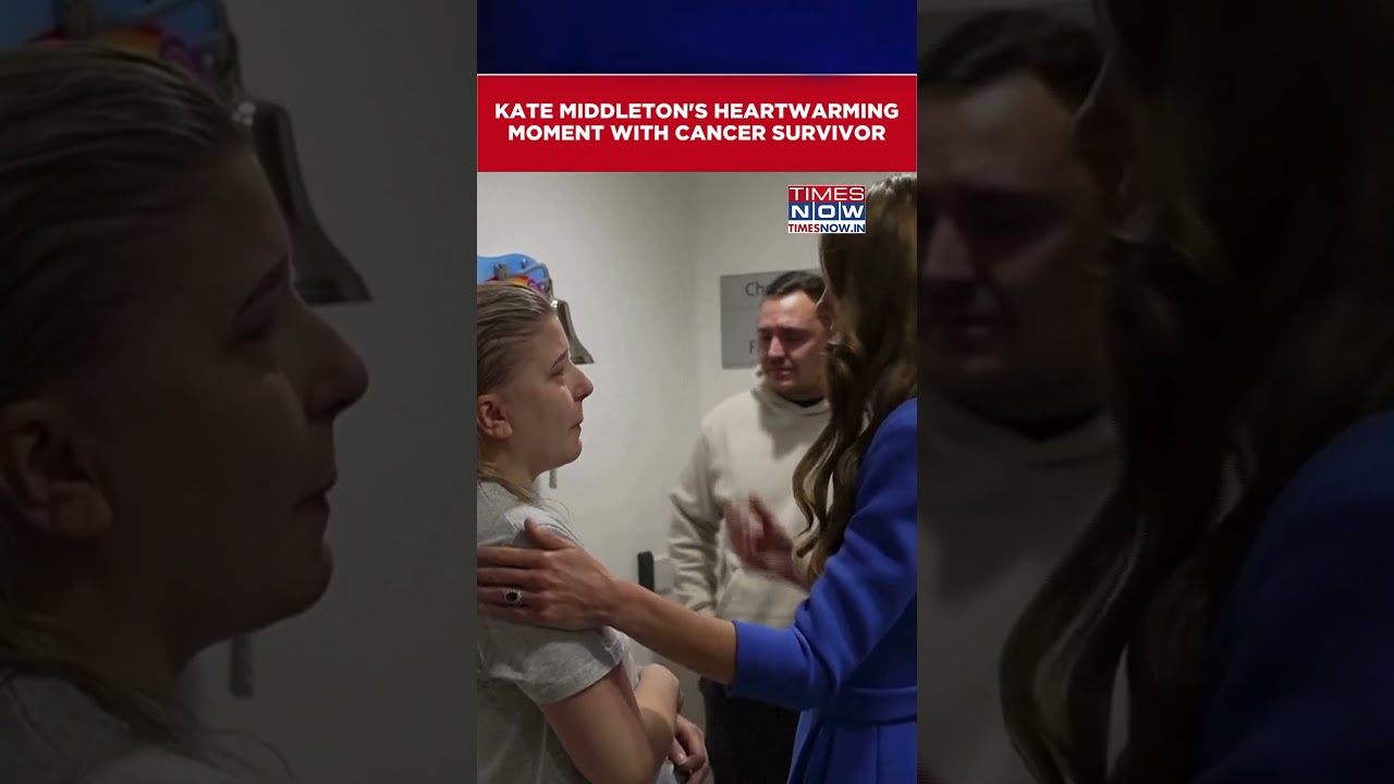 Kate Middleton Hugs Patient After Cancer Treatment Completion | Princess Of Wales #shorts