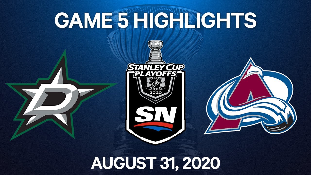 NHL Highlights | 2nd Round, Game 5: Stars vs. Avalanche - Aug 31, 2020