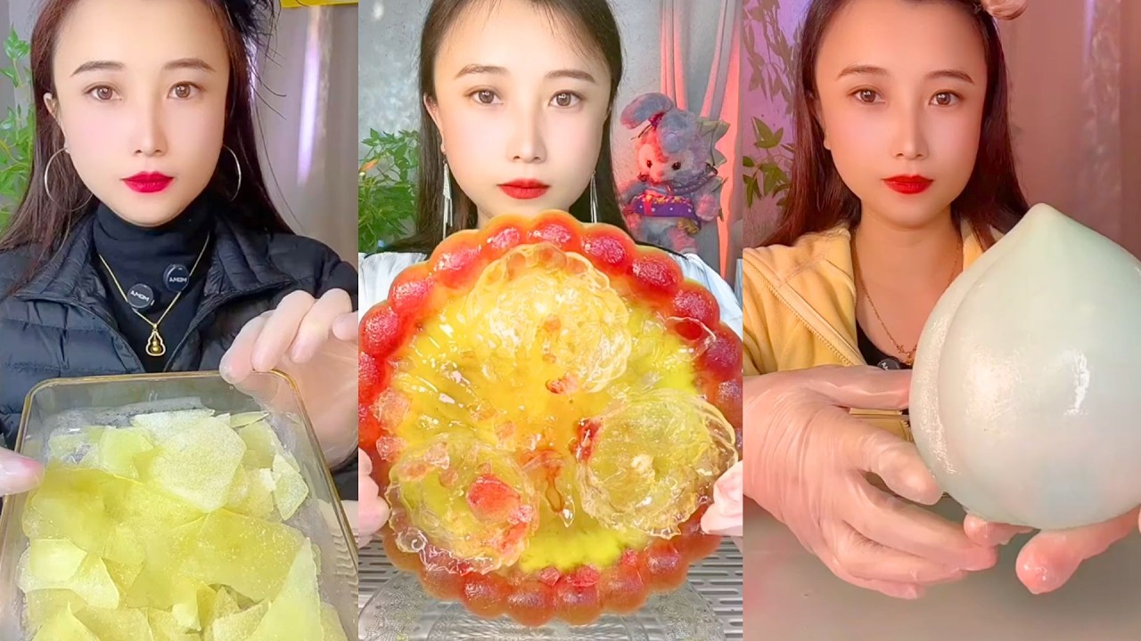 Homemade Chinese Ice Eating ASMR | Soft Frozen Desserts & Snow Ice Sounds #147