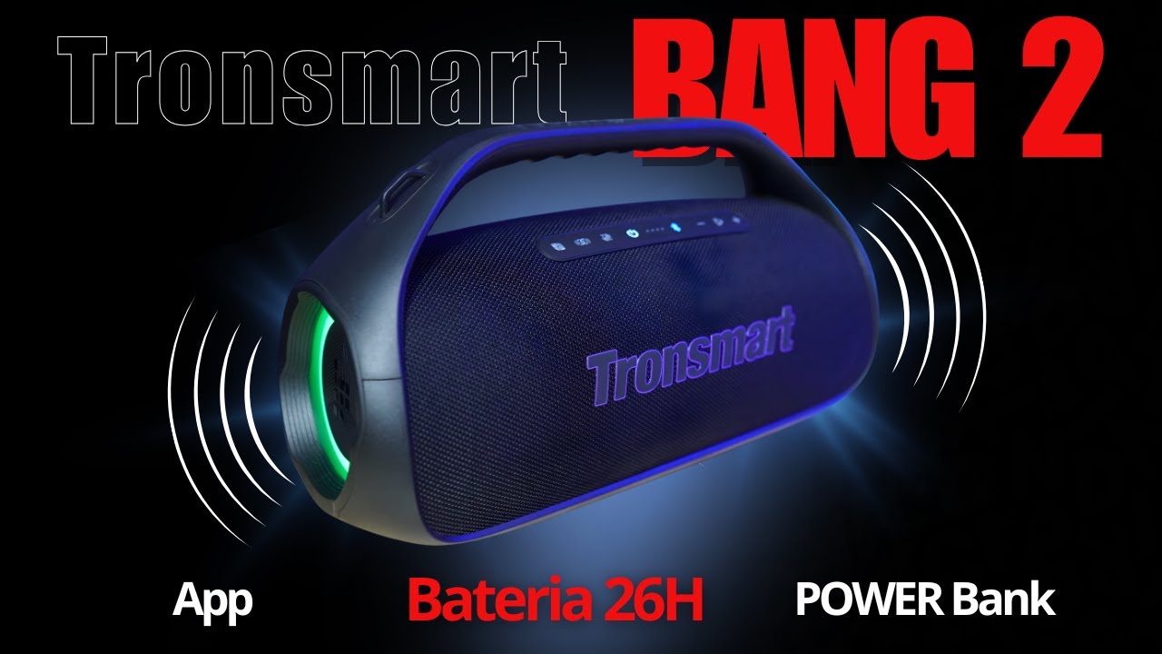 CAIXA de SOM TRONSMART BANG 2 com 90W e IPX6: A EVOLUÇÃO! Analise detalhada