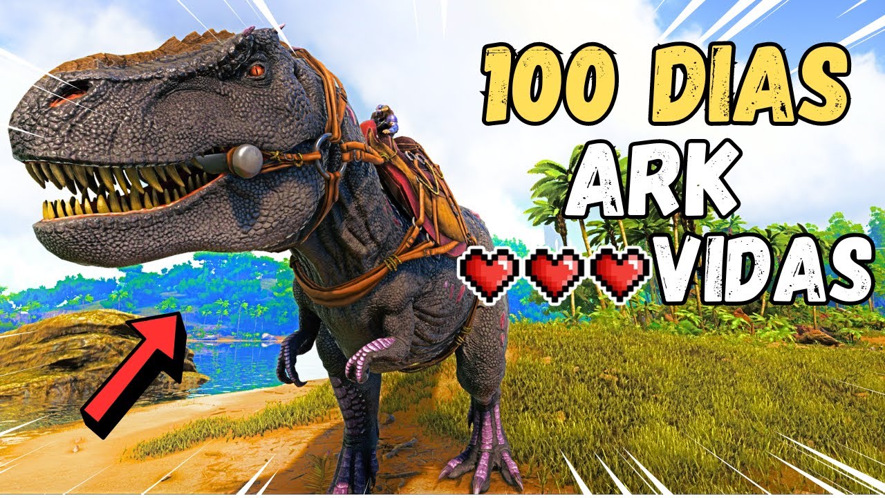 SOBREVIVO 100 DIAS EN ARK CON SOLO 3 VIDAS | PELICULA COMPLETA The island
