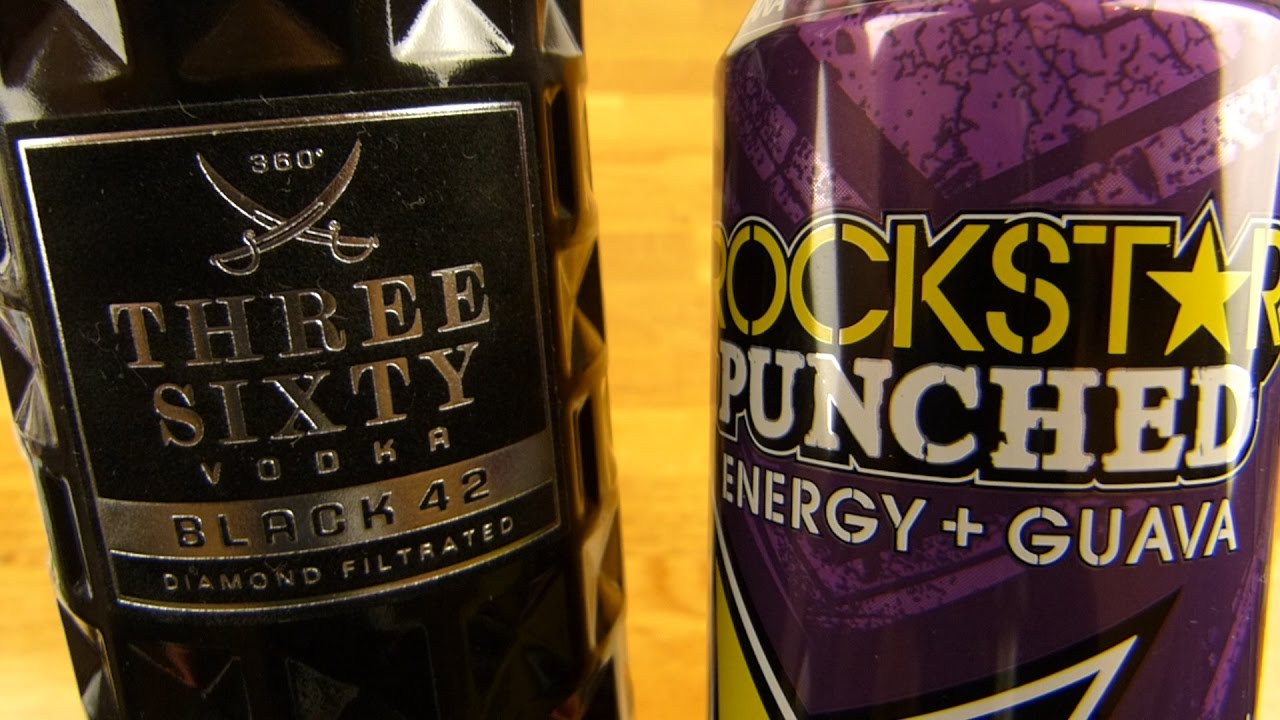 Best Vodka & Energy (Three Sixty Black & Rockstar Punched)