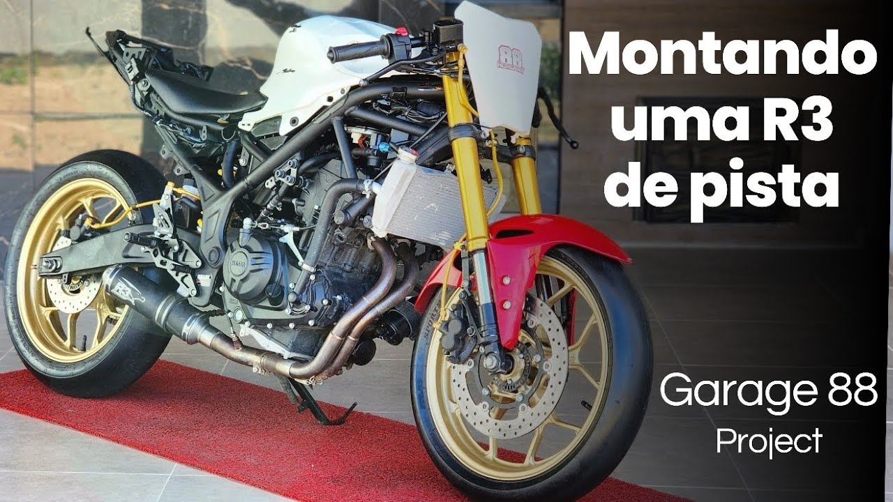 Recuperamos uma Yamaha R3 e montamos para pista - Garage 88 Project