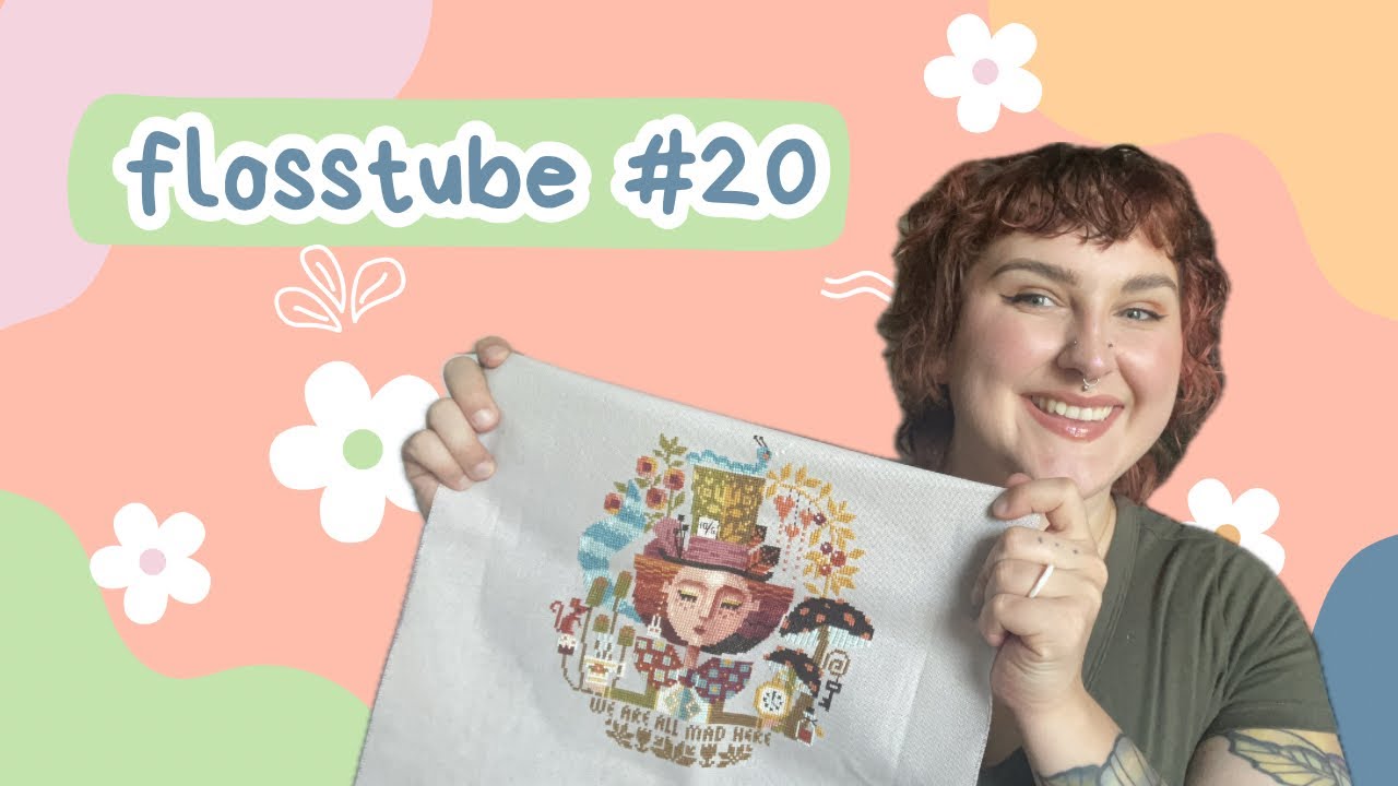 flosstube #20: april finishes and wips, june SAL, and #manningmay