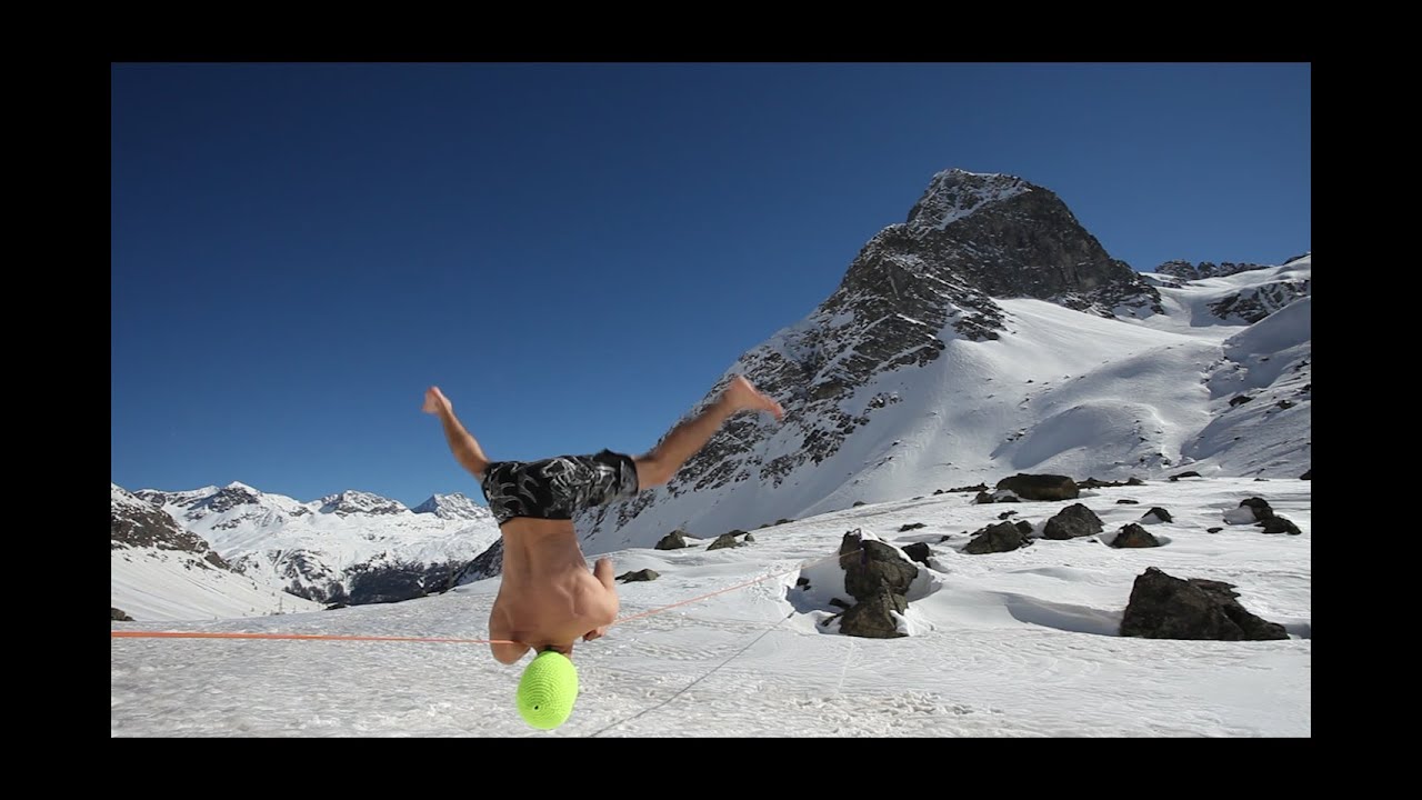 New Trick on a Slackine: The Kamikaze Shoulder Bounce