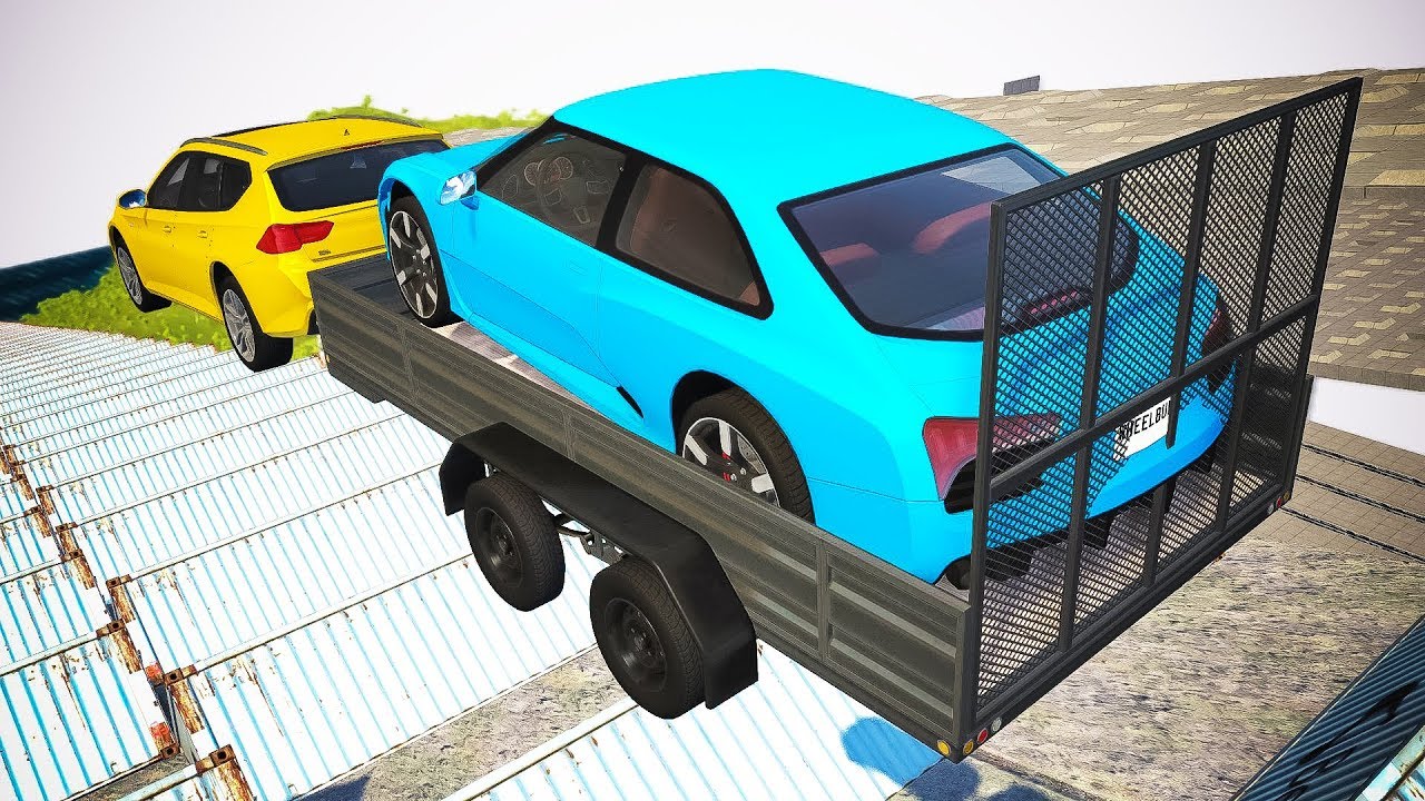 Stairs Jumps Down #15 - BeamNG.drive