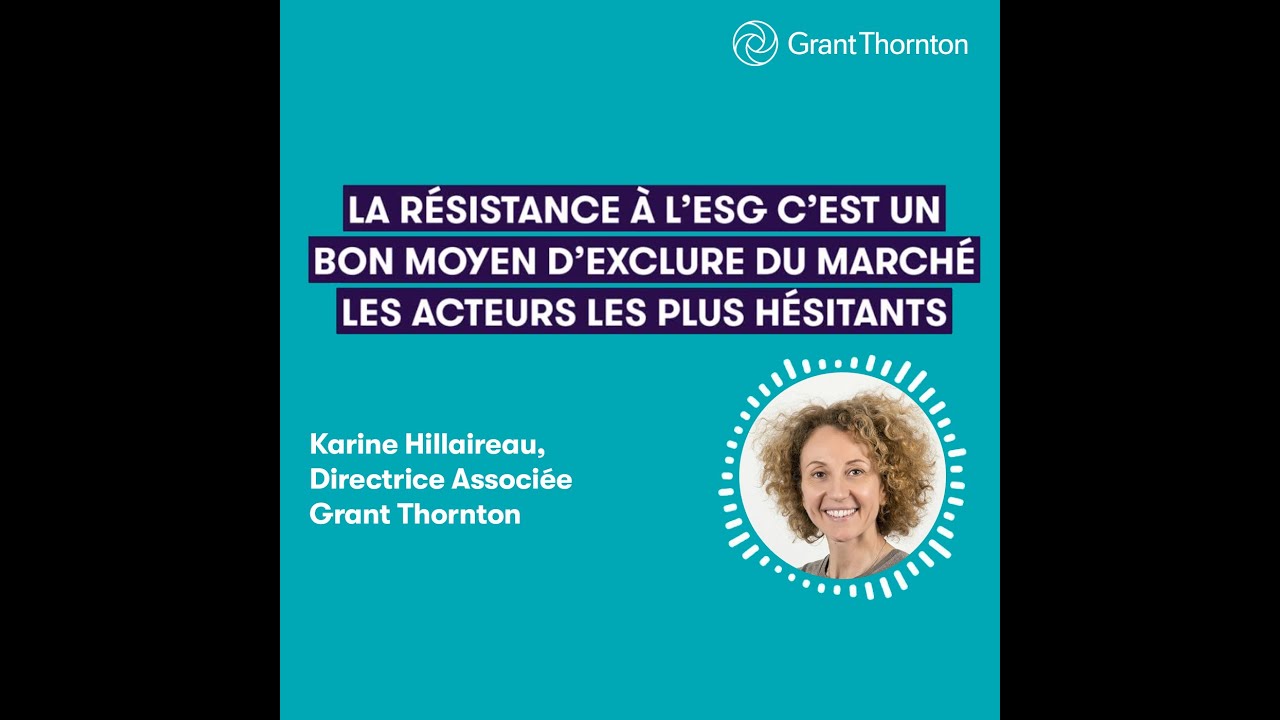 La résistance à l’ESG c’est un bon moyen d’exclure du marché les acteurs les plus hésitants