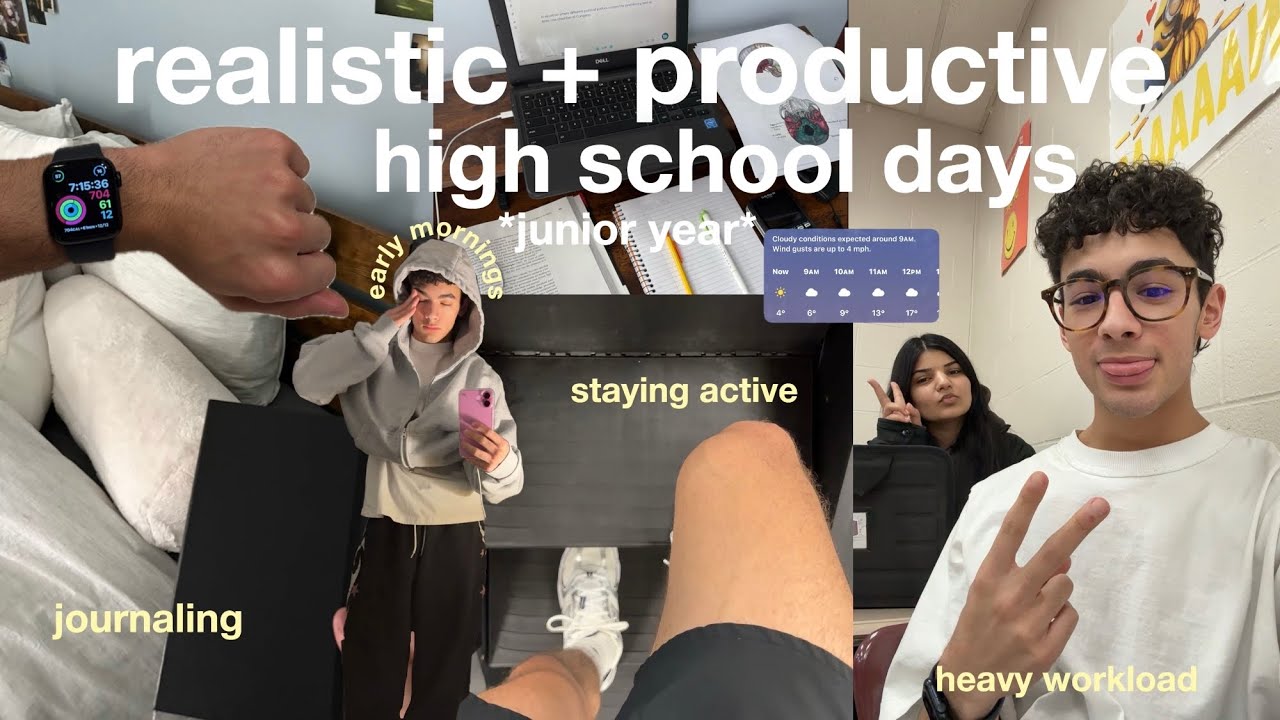 realistic and productive school days in my life *junior year* | 7am, staying active, + locking in