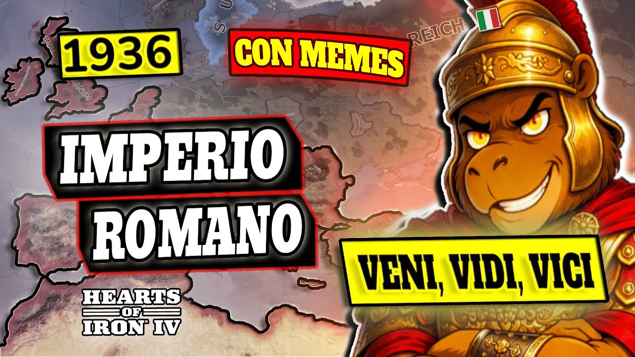 Reviví al IMPERIO ROMANO en la GUERRA MUNDIAL (se celebra). Italia, HOI4