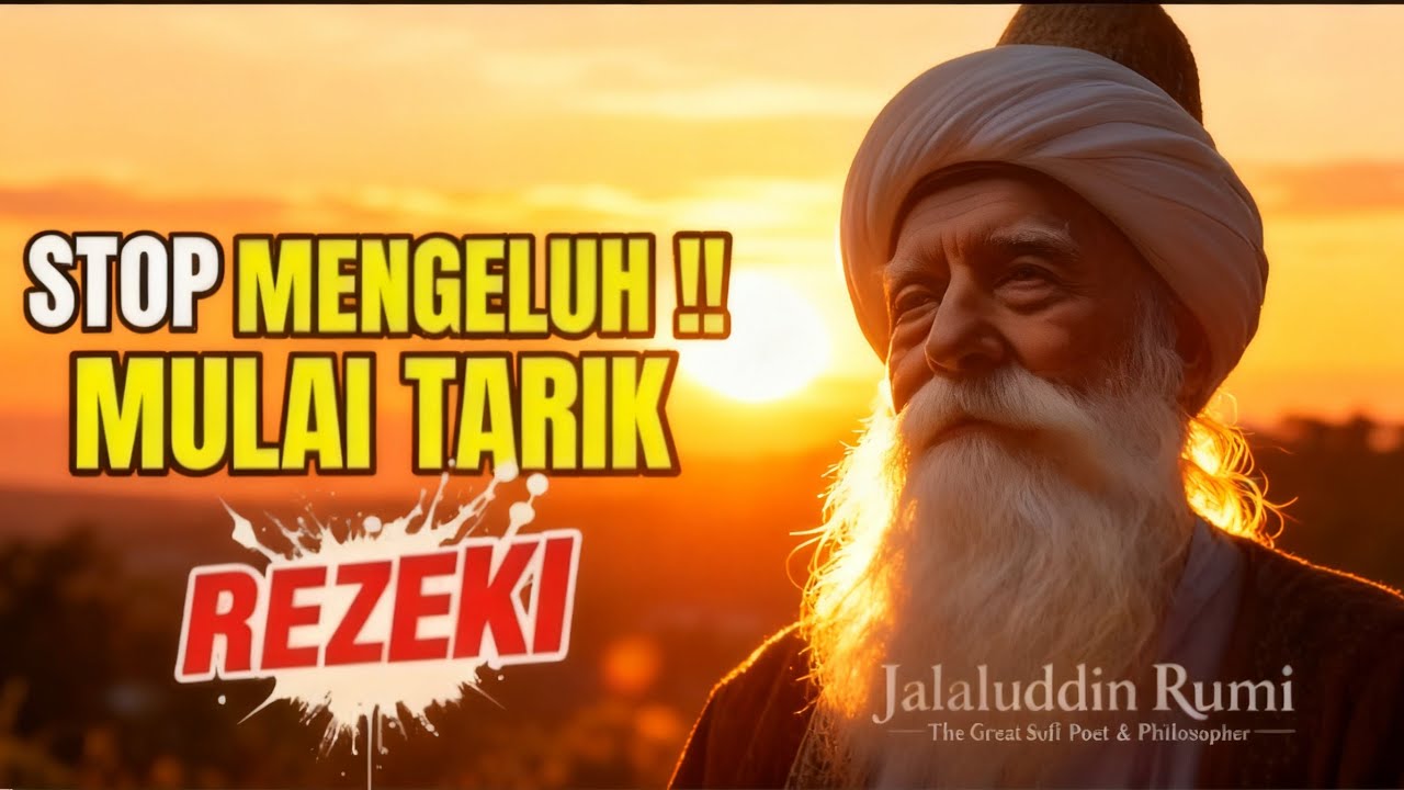 🔴JALALUDIN RUMI || MENGELUH ⁉️ MEMBUAT REZEKI MENJAUH