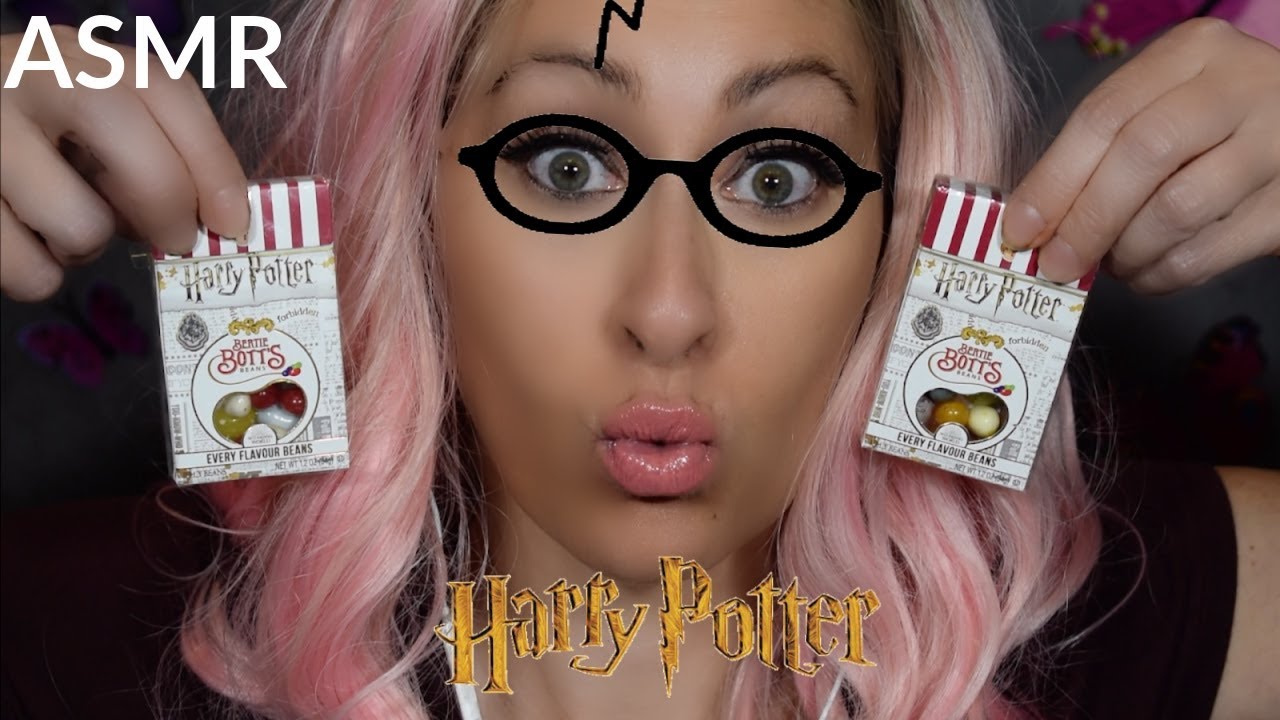 ASMR/Mukbang - Eating HARRY POTTER Bertie Bott's Jelly Beans (Soft, Funny Eating Sounds) 먹방