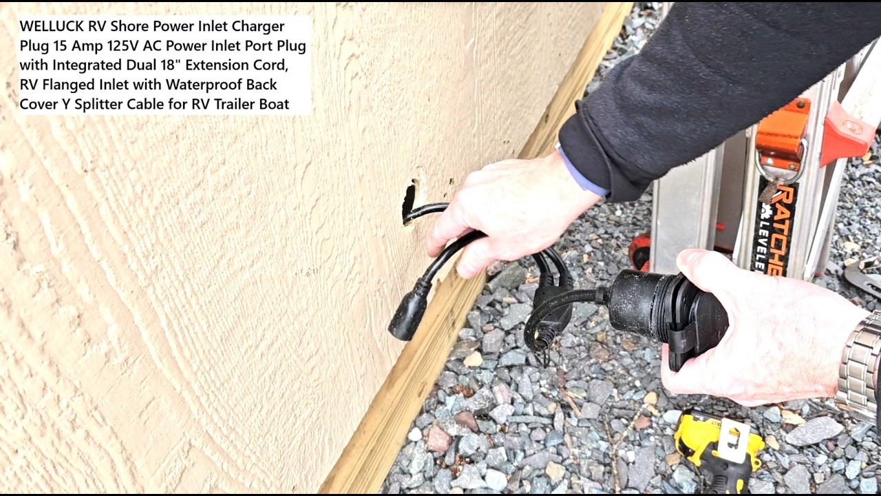 Shed Electrical Upgrade | RV Shore Power Inlet Setup, Quick & Easy