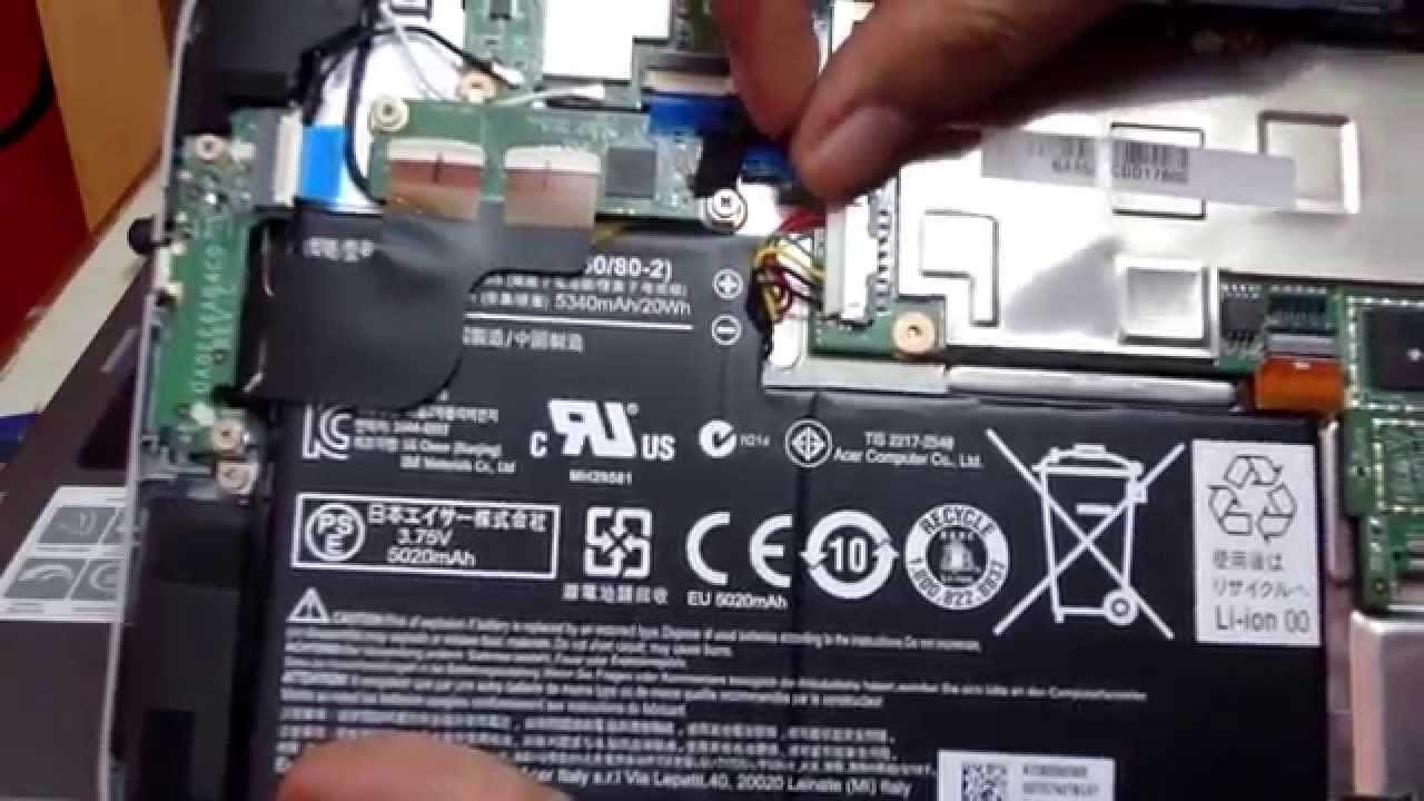 Replacing Acer Iconia W4 battery